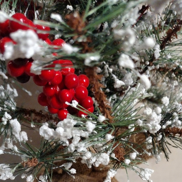 Rustic Flocked Tabletop Tree - Picture 2 of 5